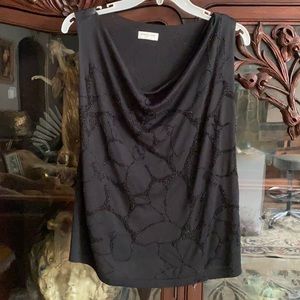 Dries Van Noten Beaded Sleeveless Wool Knit Top